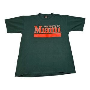 University of Miami Dark Green Short Sleeve Tee